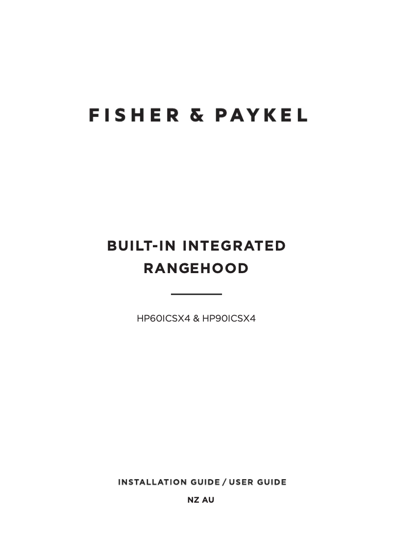 Imagen de la primera página del manual del dispositivo HP60ICSX4