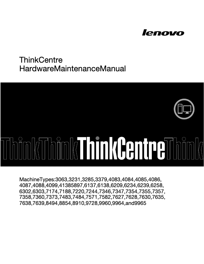 Imagen de la primera página del manual del dispositivo ThinkCentre 7484