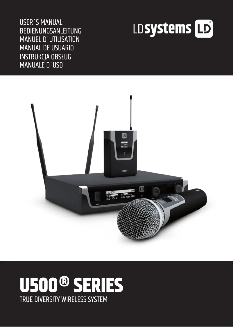 Página 1 del manual Manual de usuario LD Systems U508 R