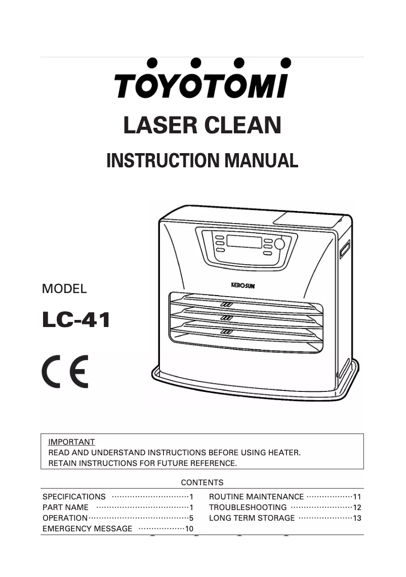 Imagen de la primera página del manual del dispositivo LC-41