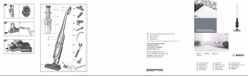 Página 1 del manual Manual de usuario Bosch Athlet BCH6L2561