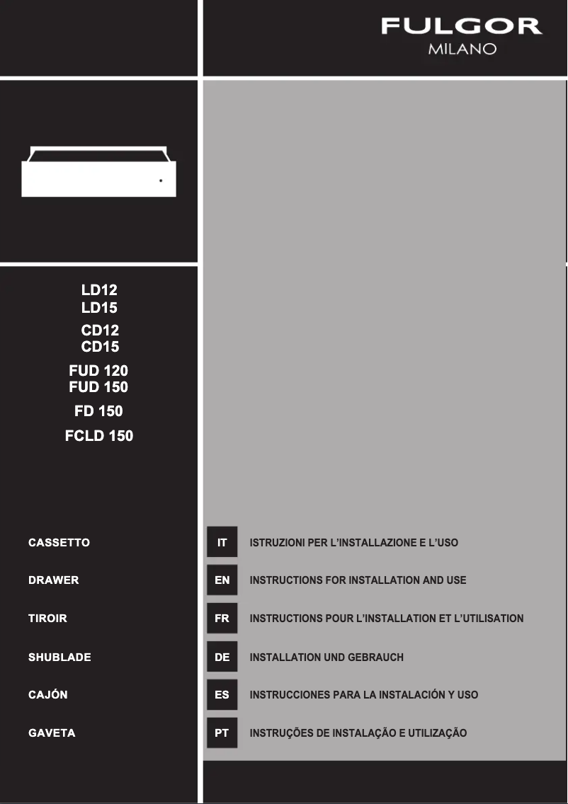 Página nº 1 - Manual de usuario Fulgor Milano FCLD 150 BK