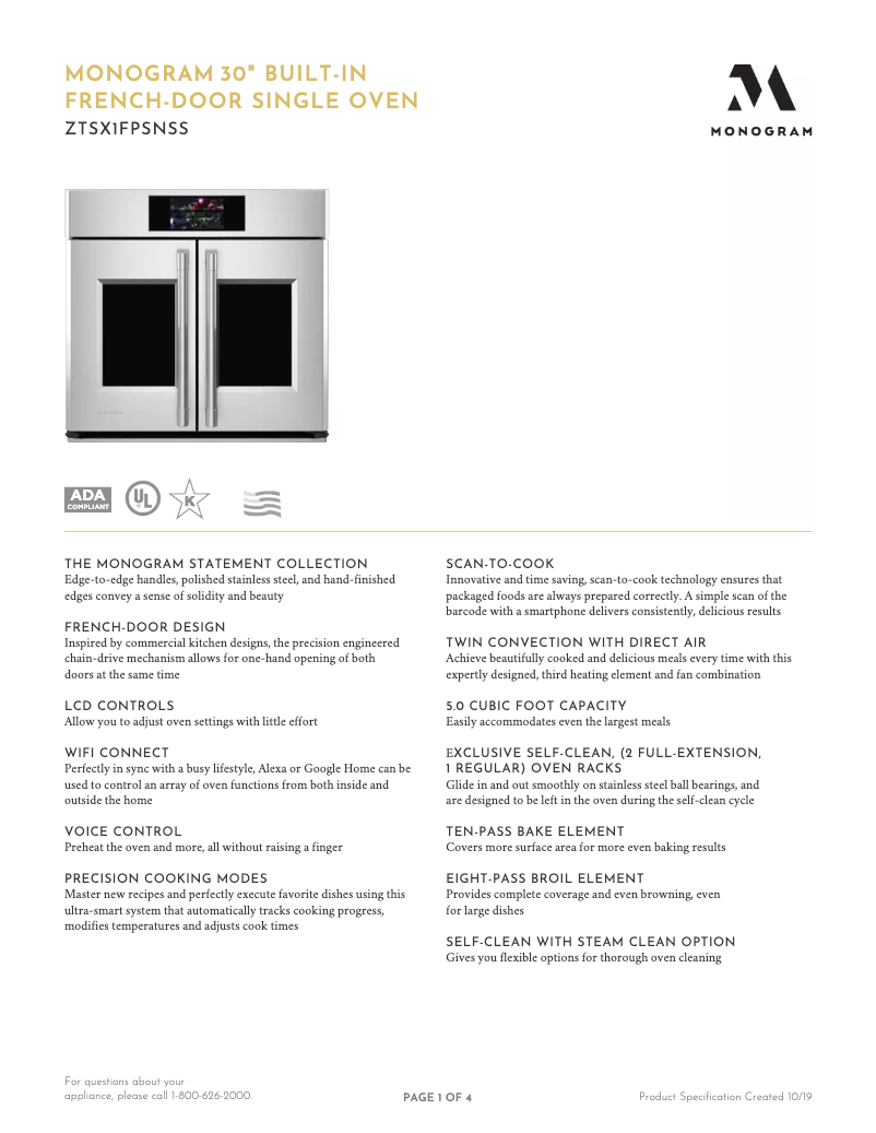 Imagen de la primera página del manual del dispositivo ZTSX1FPSN