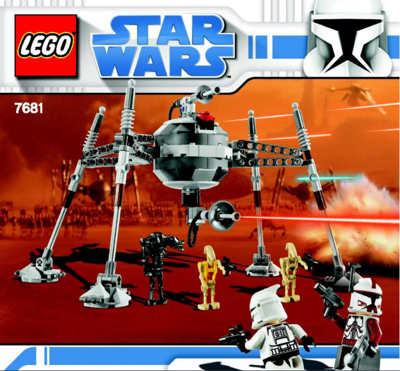 Página 1 del manual Manual de usuario Lego Separatist Spider Droid (TM)