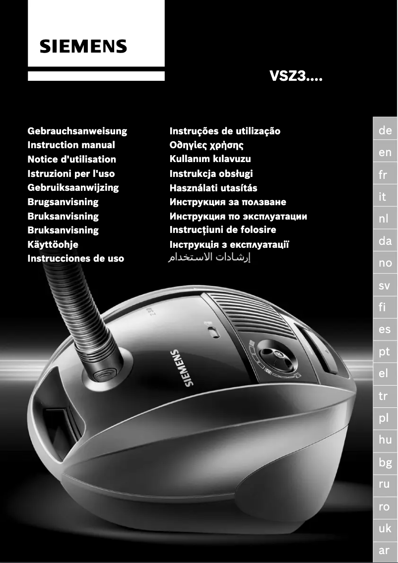 Página 1 del manual Manual de usuario Siemens VS55E00