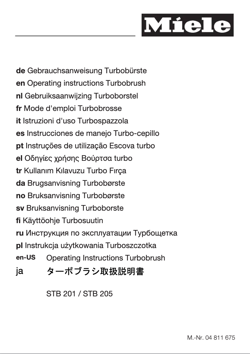 Página 1 del manual Manual de usuario Miele SFBE1