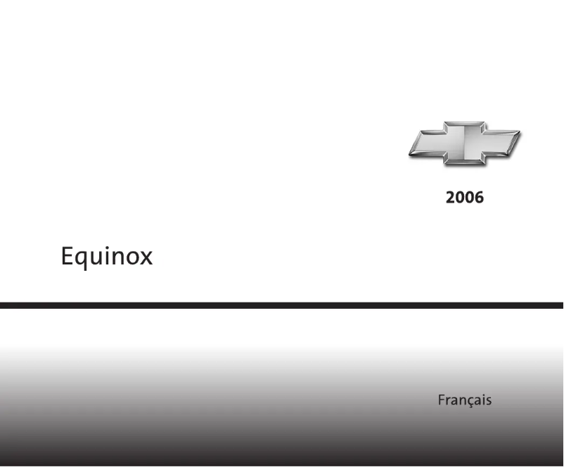 Imagen de la primera página del manual del dispositivo Equinox (2006)