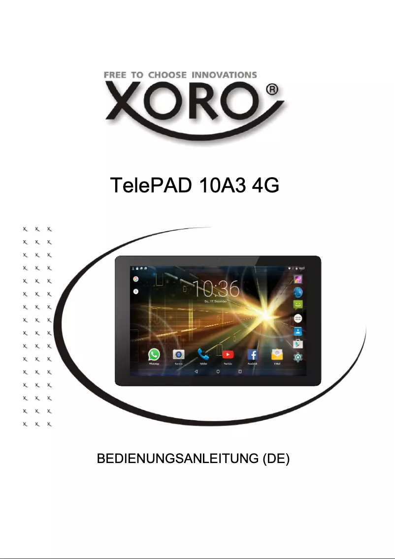 Página 1 del manual Manual de usuario Xoro TelePAD 10A3 4G