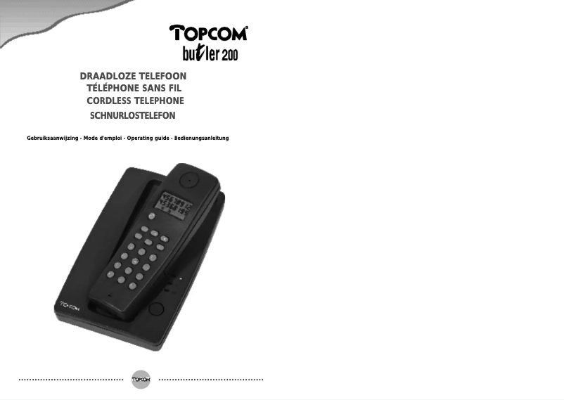 Imagen de la primera página del manual del dispositivo Butler 200