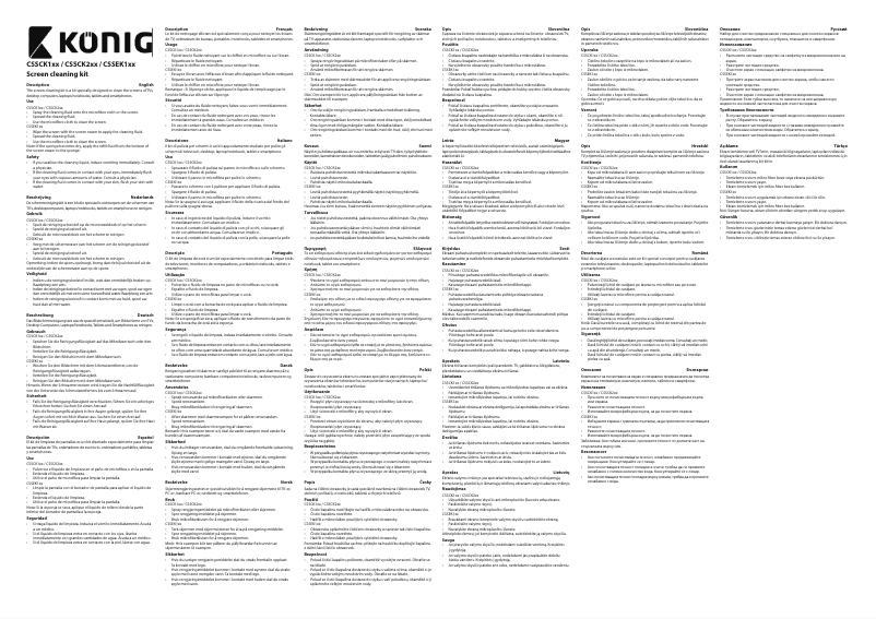 Imagen de la primera página del manual del dispositivo CSSCK103