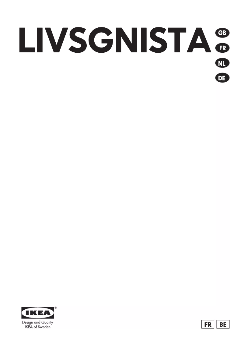 Página 1 del manual Manual de instrucciones Ikea LIVSGNISTA