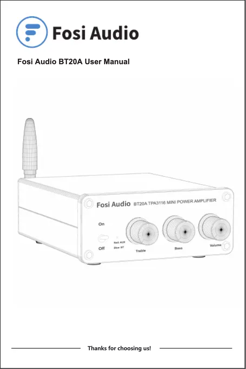 Imagen de la primera página del manual del dispositivo BT20A