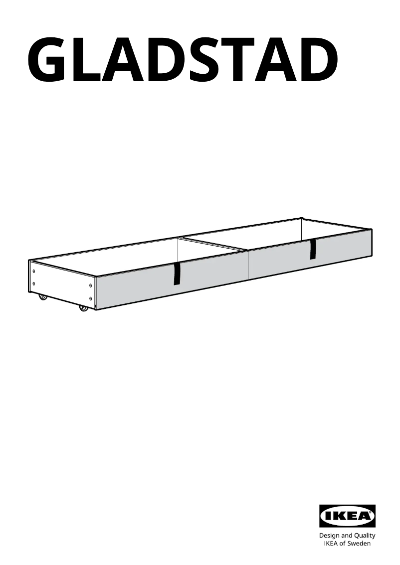 Página 1 del manual Manual de usuario Ikea GLADSTAD 404.984.27