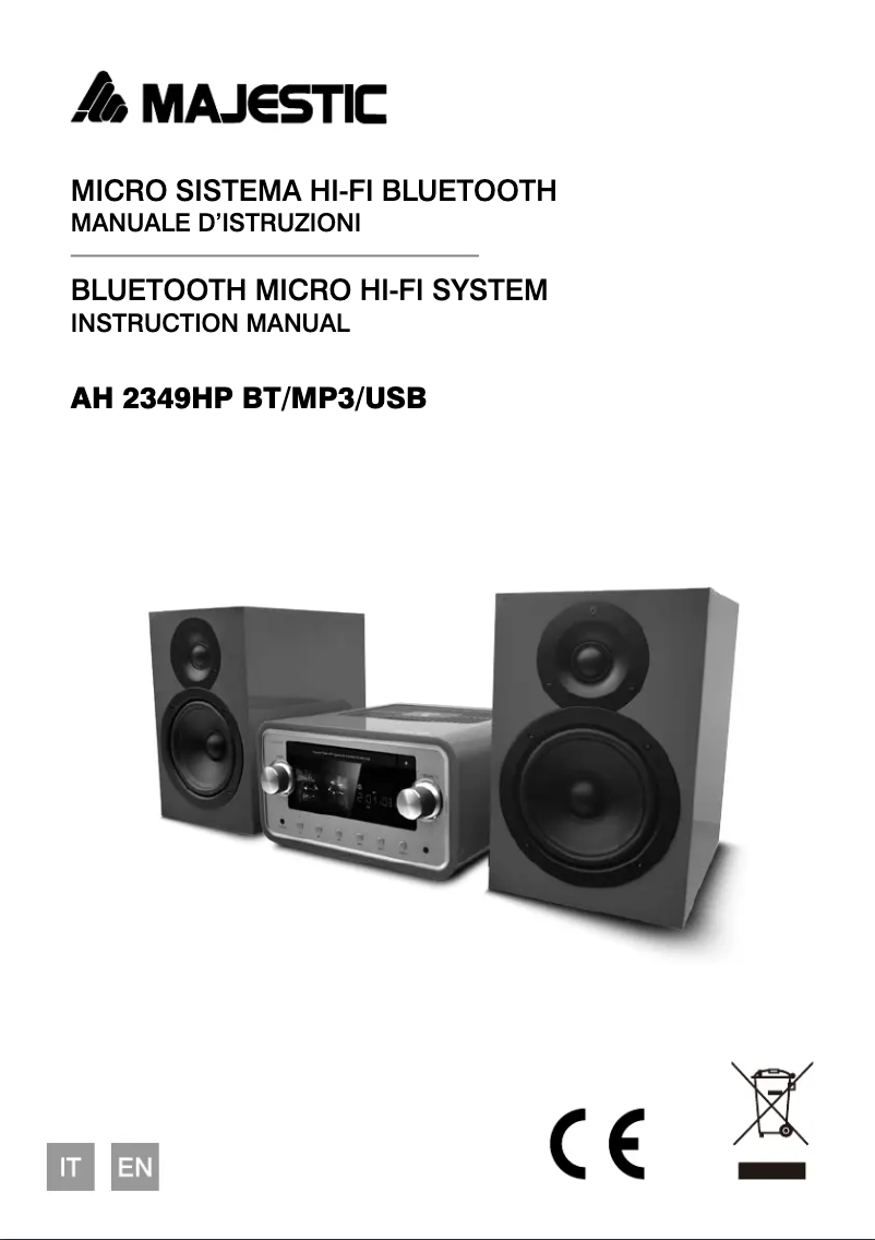 Imagen de la primera página del manual del dispositivo AH-2349 HP