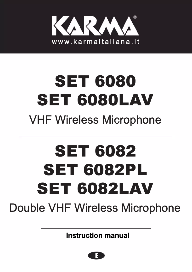 Imagen de la primera página del manual del dispositivo SET 6080LAV-C