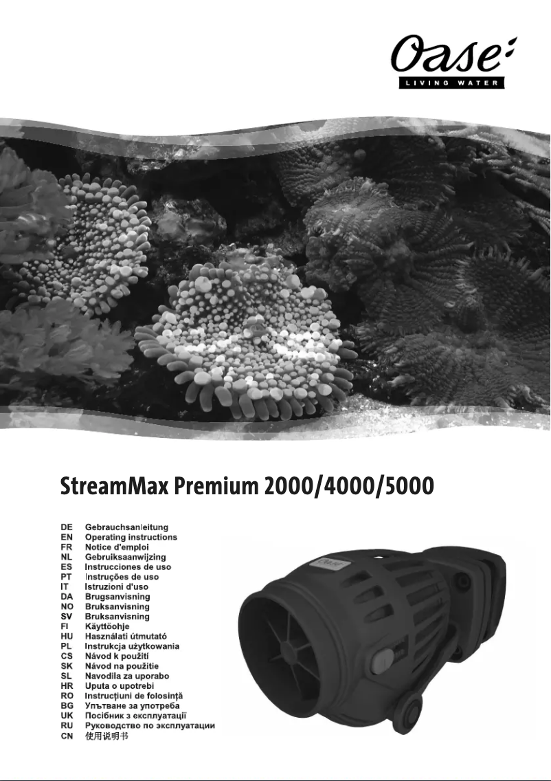 Página 1 del manual Manual de usuario Oase StreamMax Premium 4000