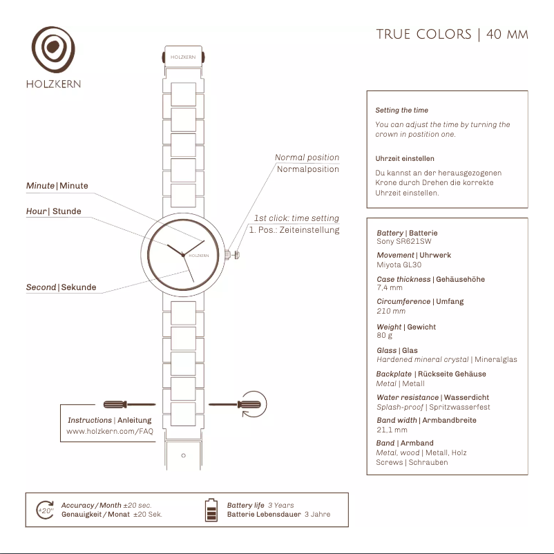 Página 1 del manual Manual de usuario Holzkern Der Minimalist