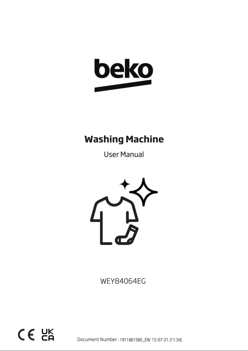 Página 1 del manual Manual de usuario Beko WEY84064E