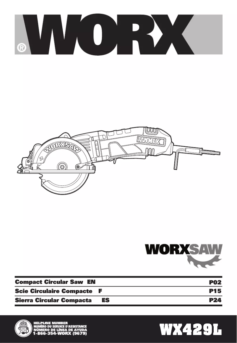 Página nº 1 - Manual de usuario Worx WX429L
