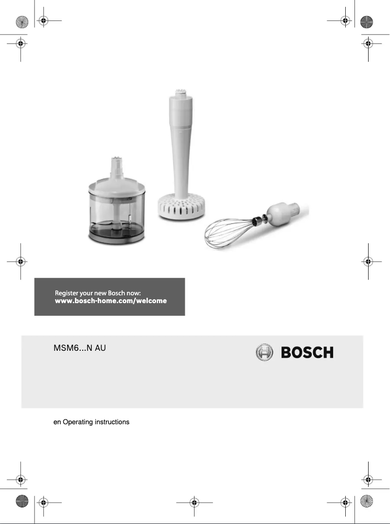 Imagen de la primera página del manual del dispositivo ErgoMixx MSM66125AU