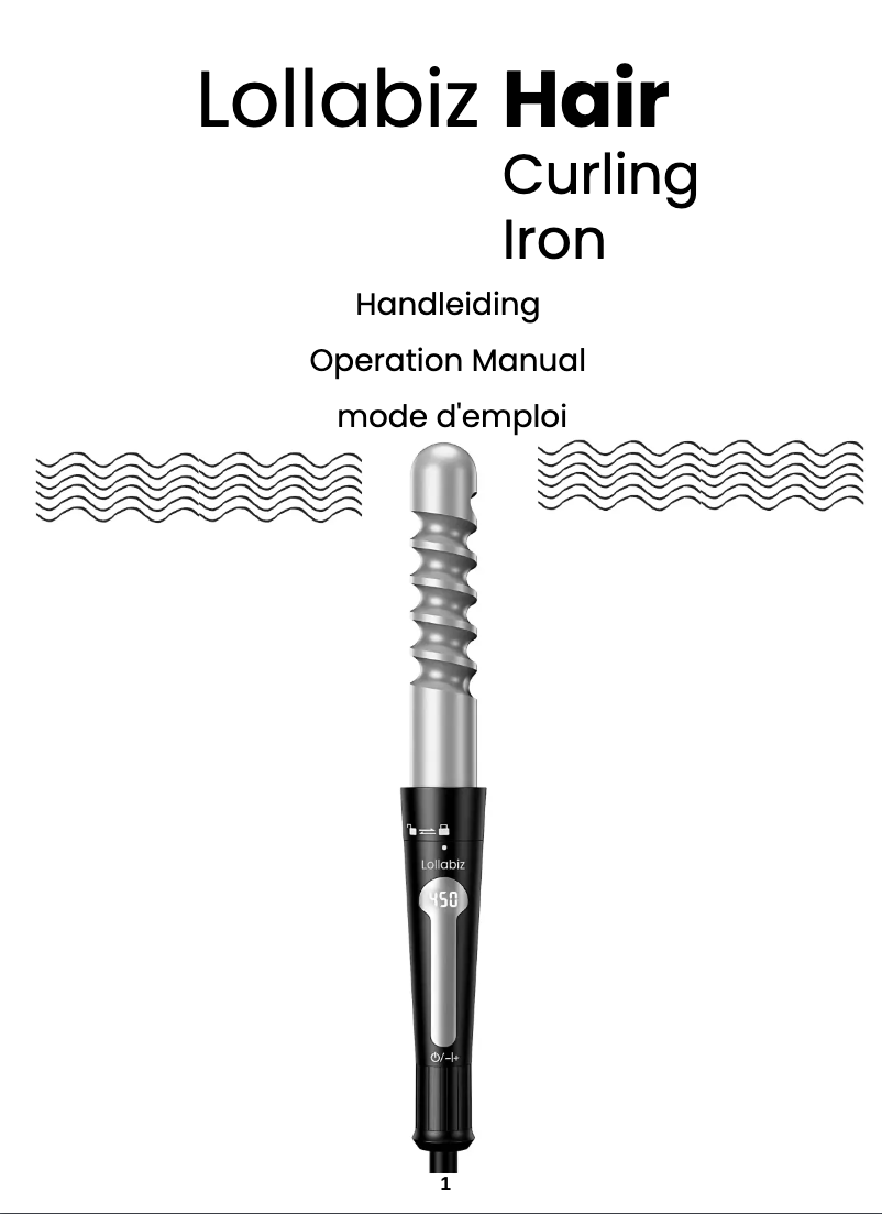 Página 1 del manual Manual de usuario Lollabiz Curling Iron