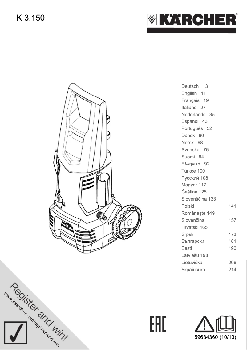 Imagen de la primera página del manual del dispositivo K 3.150 M Plus