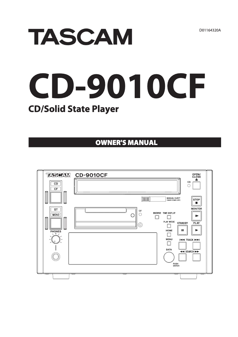 Imagen de la primera página del manual del dispositivo CD-9010