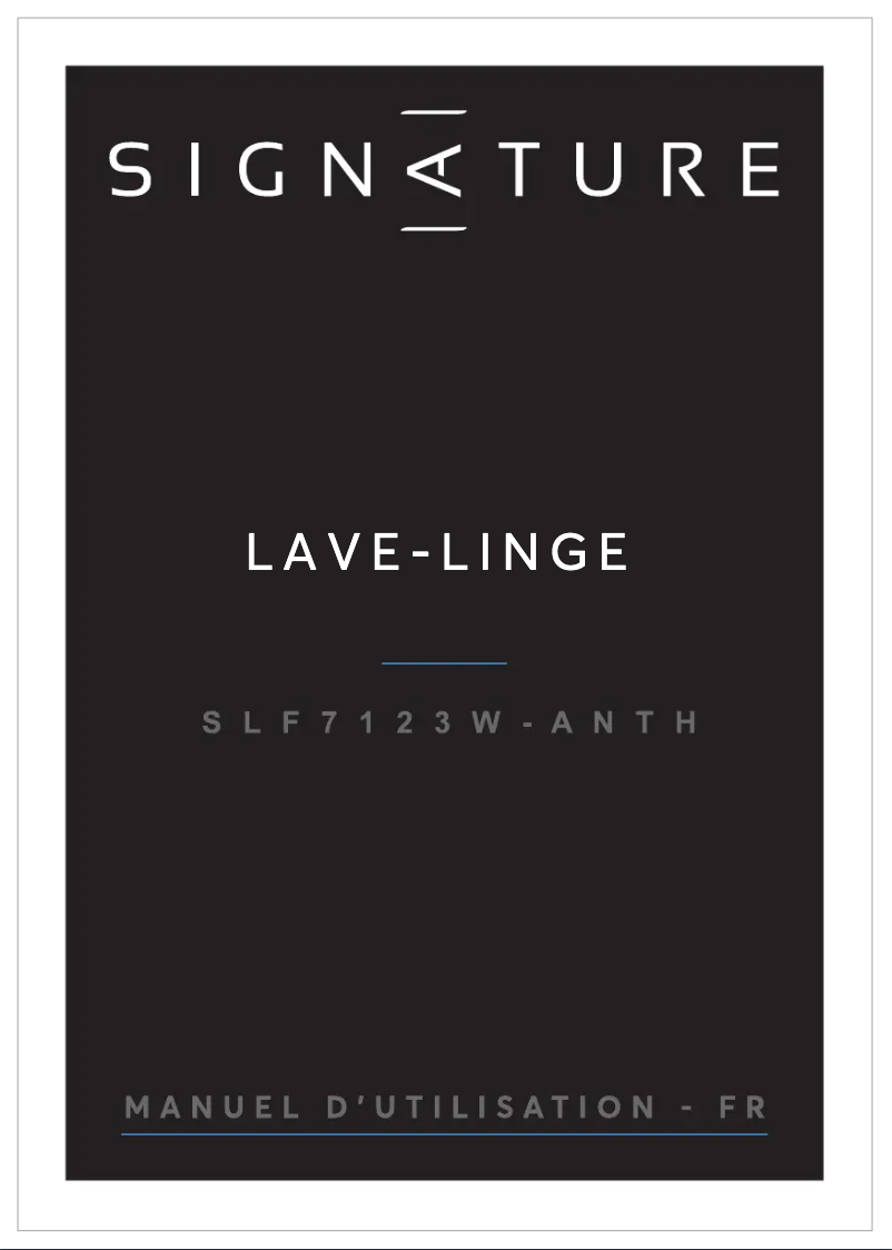Página 1 del manual Manual de usuario Signature SLF7123W-ANTH