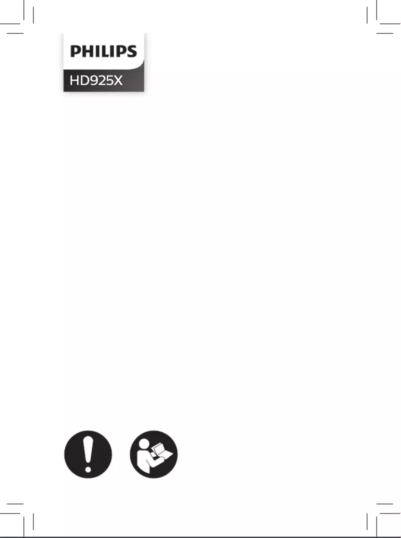 Imagen de la primera página del manual del dispositivo Airfryer L HD9243