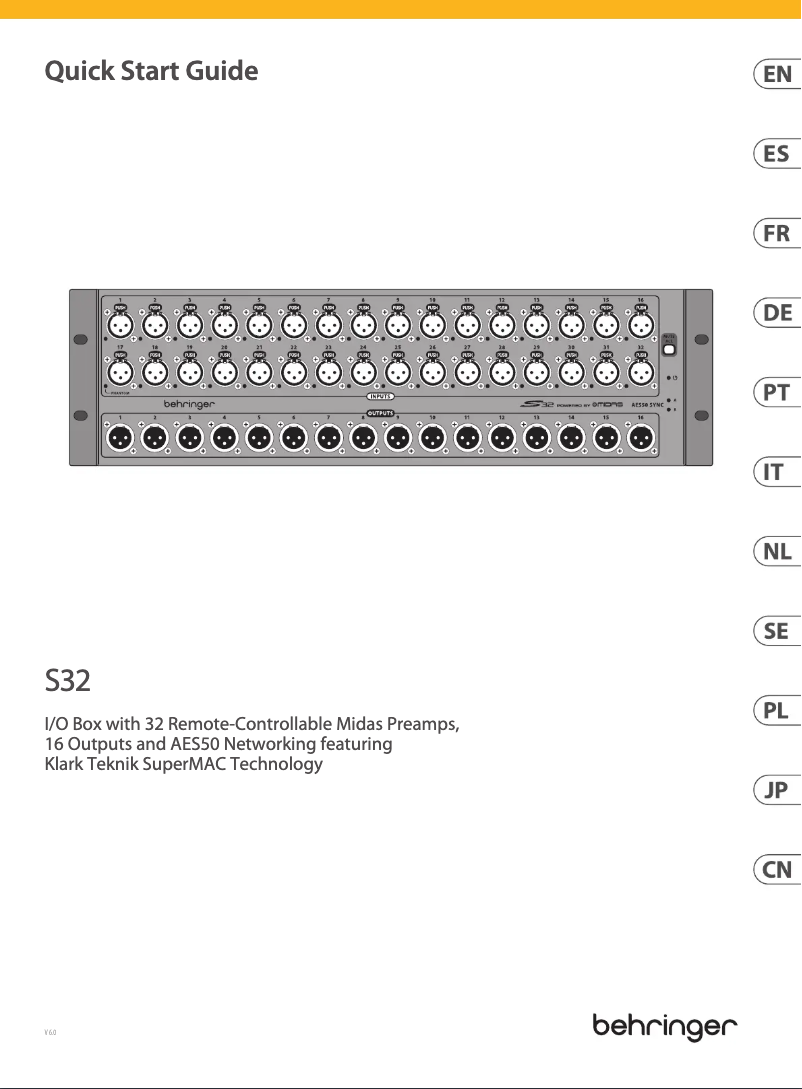 Imagen de la primera página del manual del dispositivo S32