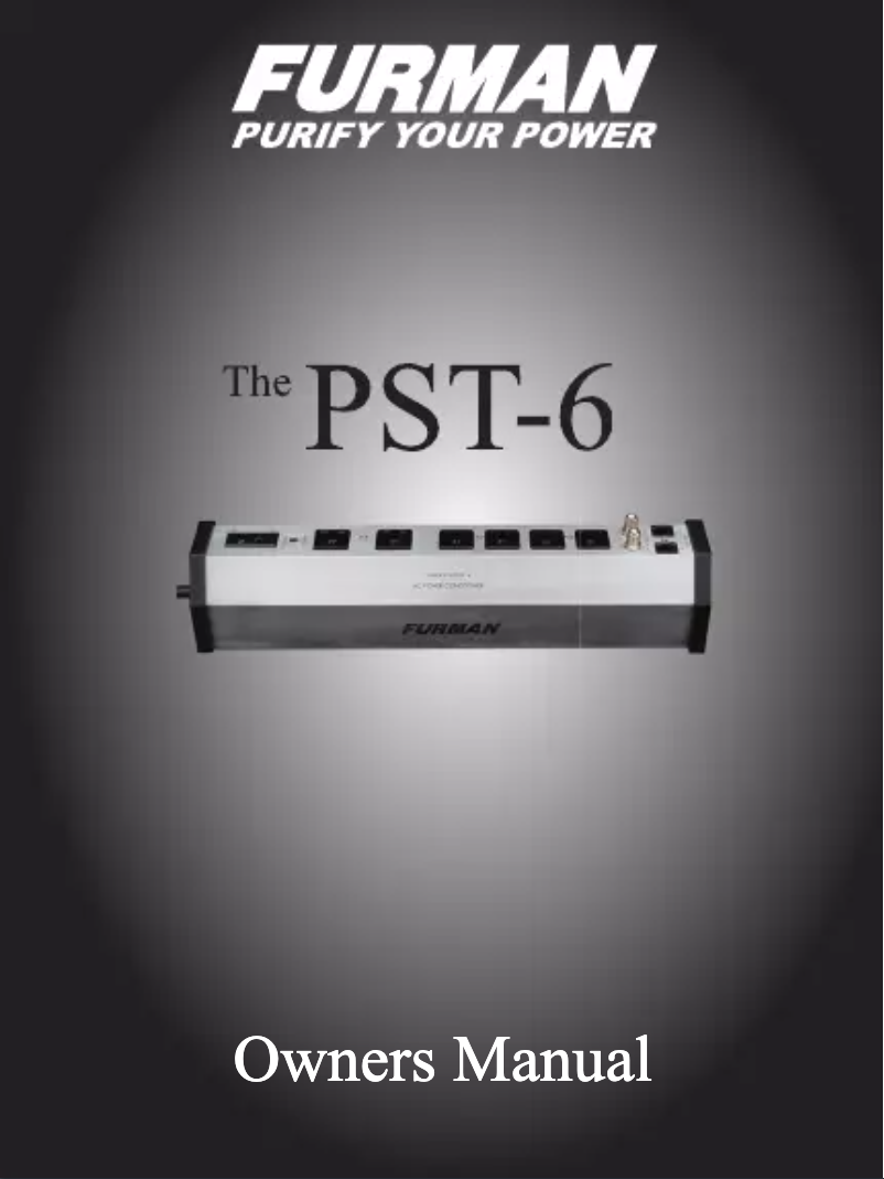 Imagen de la primera página del manual del dispositivo PST-6