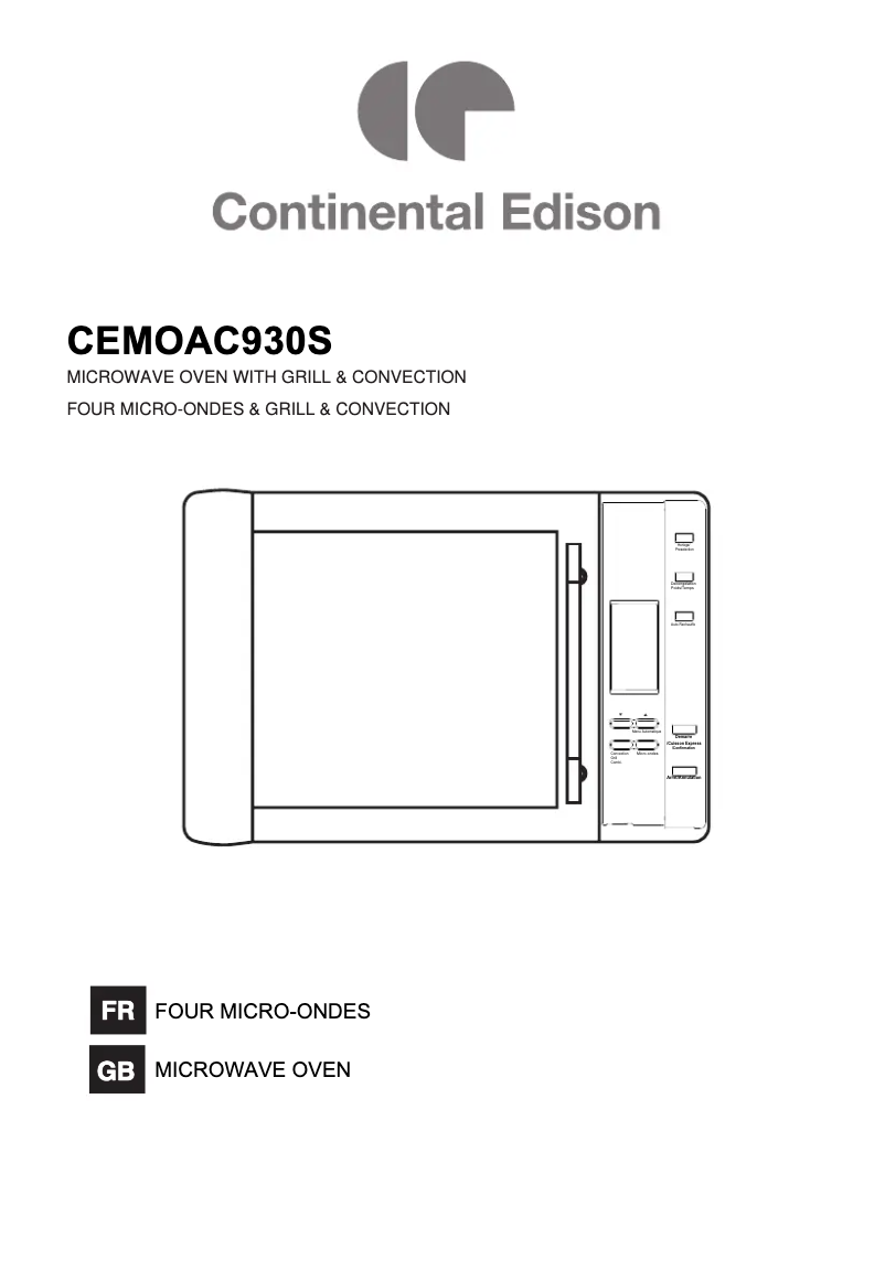 Imagen de la primera página del manual del dispositivo CEMOAC930S