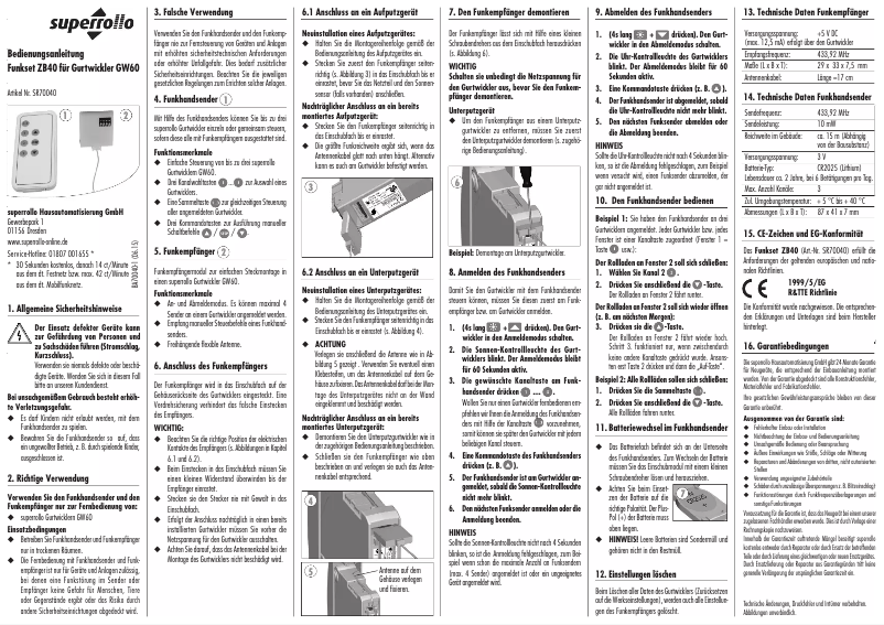 Imagen de la primera página del manual del dispositivo ZB40
