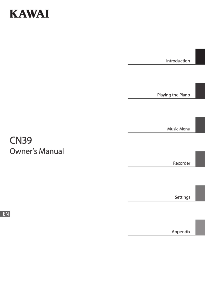 Imagen de la primera página del manual del dispositivo CN39