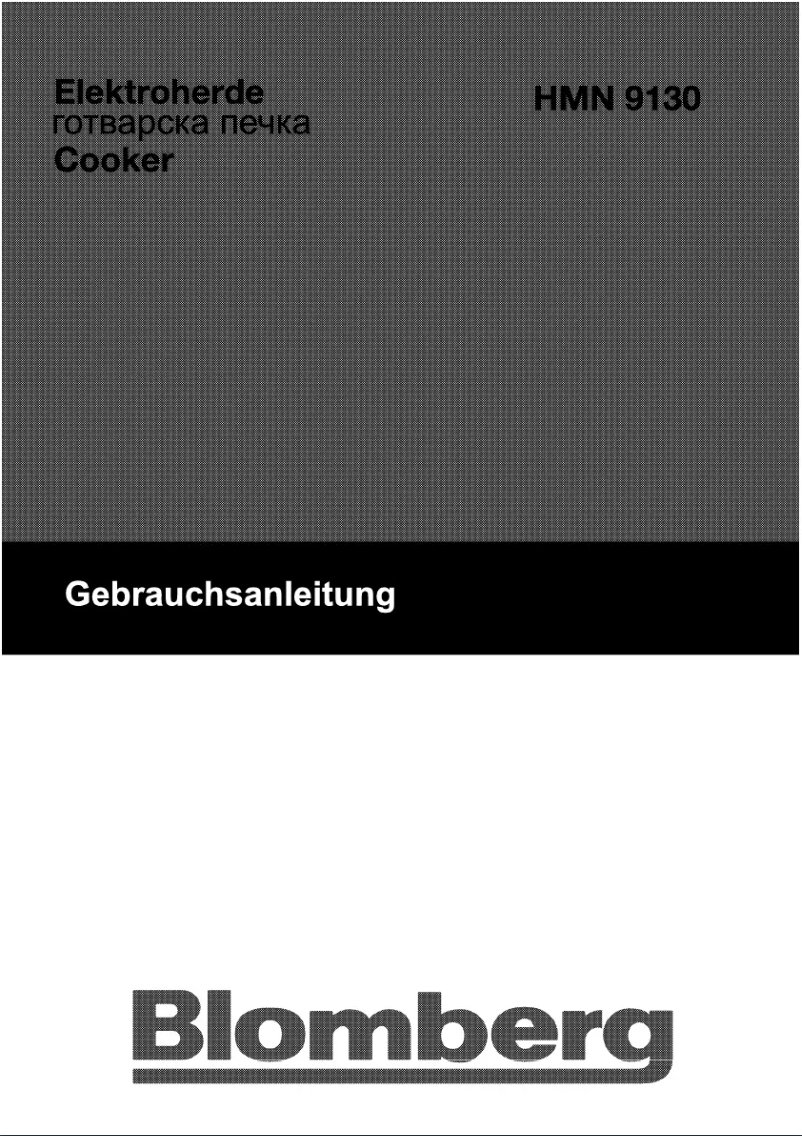Página 1 del manual Manual de usuario Blomberg HMN 9130 E