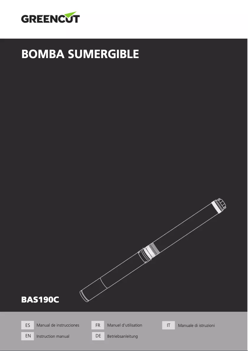 Página nº 1 - Manual de usuario Greencut BAS190C