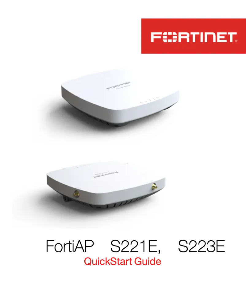 Página 1 del manual Manual de usuario Fortinet FortiAP S221E