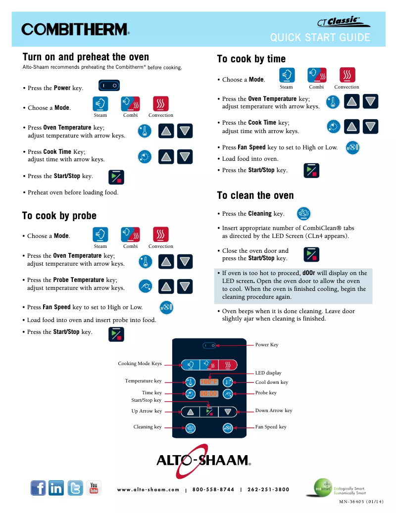 Imagen de la primera página del manual del dispositivo Combitherm Classic CTC20-20G