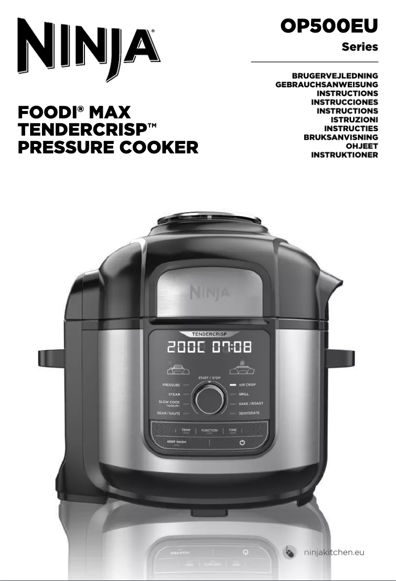 Imagen de la primera página del manual del dispositivo Foodi Max OP500EU