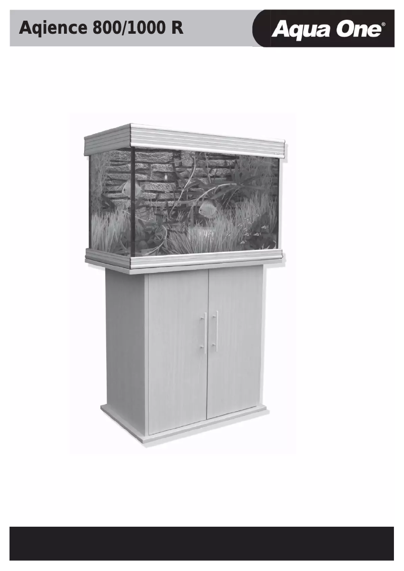 Imagen de la primera página del manual del dispositivo Aquience 800 R