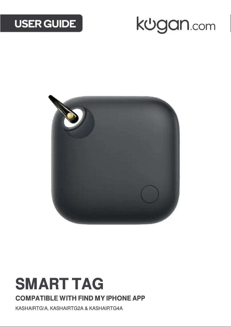 Imagen de la primera página del manual del dispositivo KASHAIRTG1A