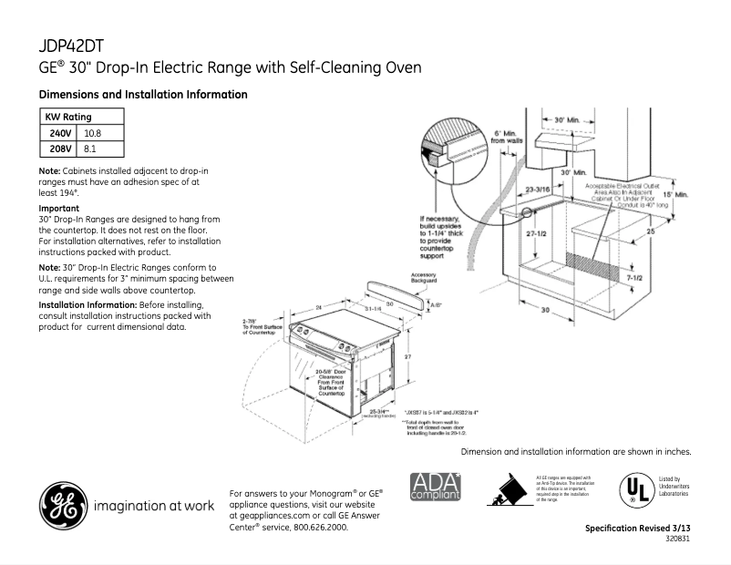 Imagen de la primera página del manual del dispositivo JDP42DTWW