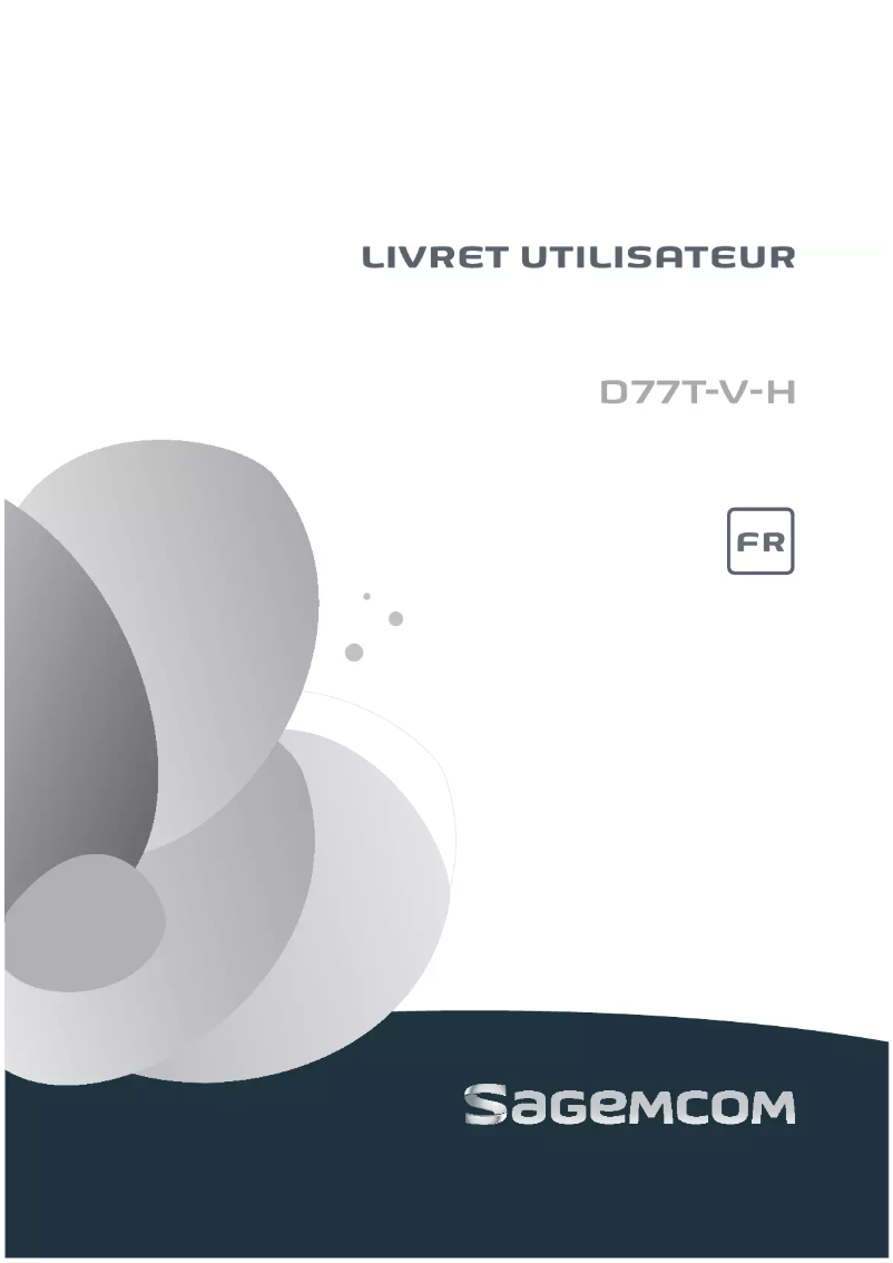 Página 1 del manual Manual de usuario Sagemcom D77T