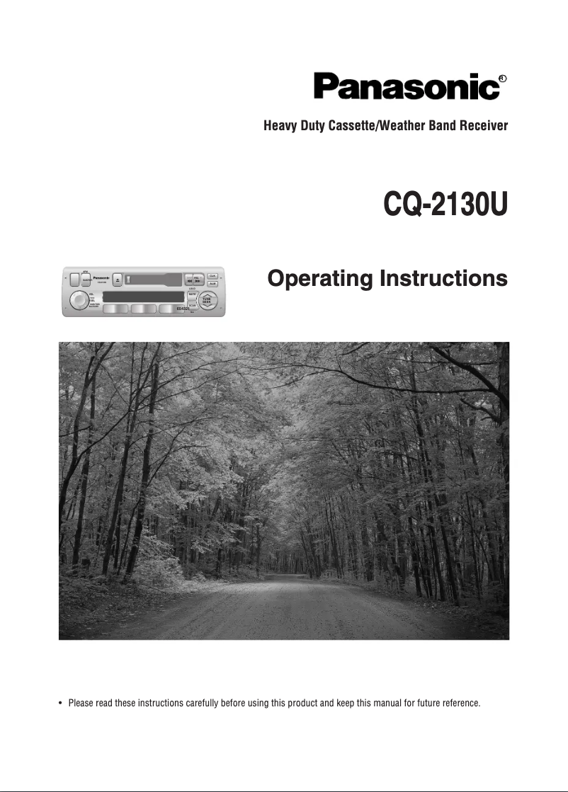 Página 1 del manual Manual de usuario Panasonic CQ-2130U