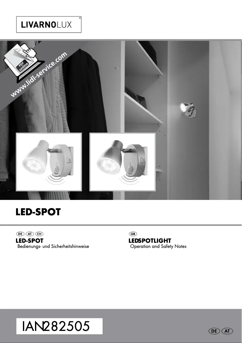 Imagen de la primera página del manual del dispositivo IAN 282505