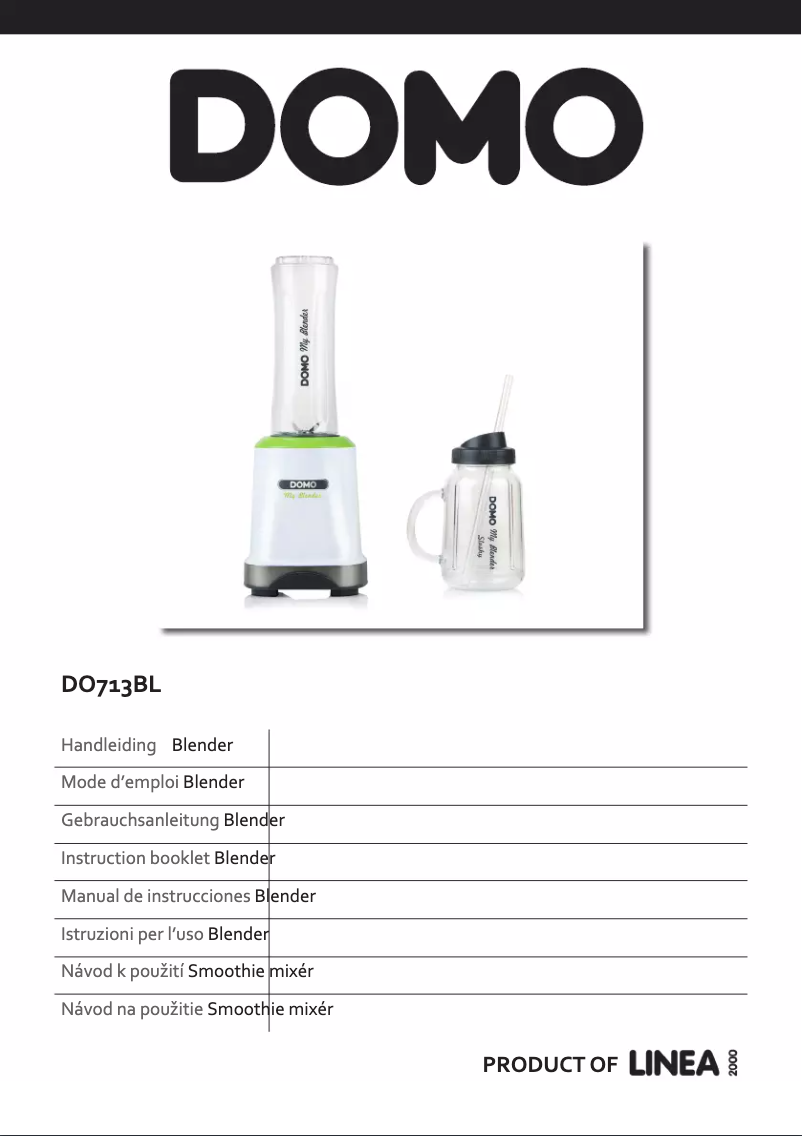 Página 1 del manual Manual de usuario Domo My Blender DO713BL