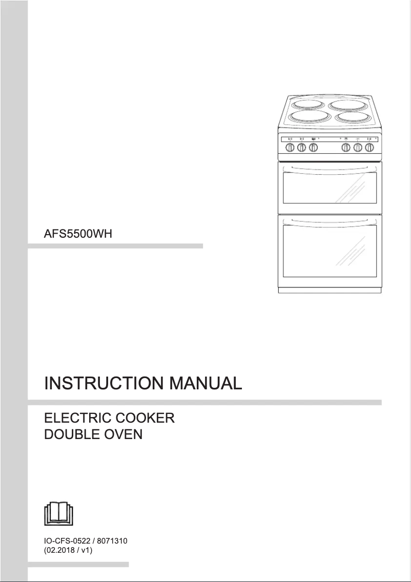 Página 1 del manual Manual de instrucciones Amica AFS5500WH