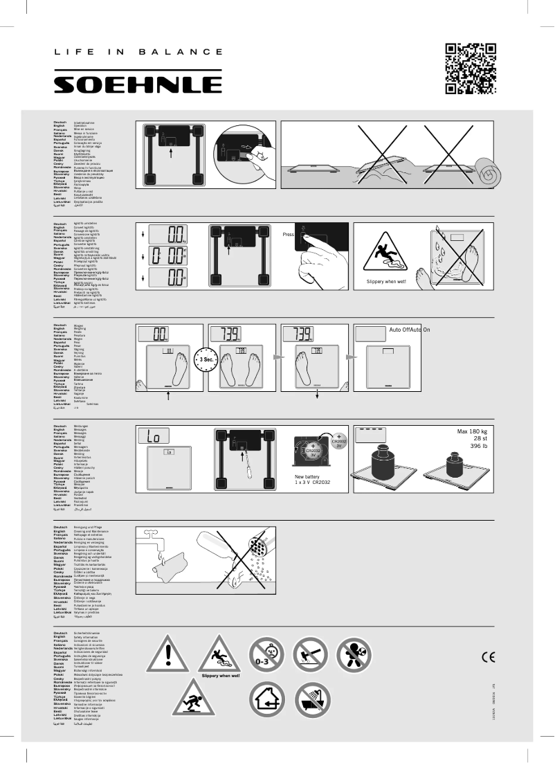 Página 1 del manual Manual de usuario Soehnle PSD Style Sense Compact 300