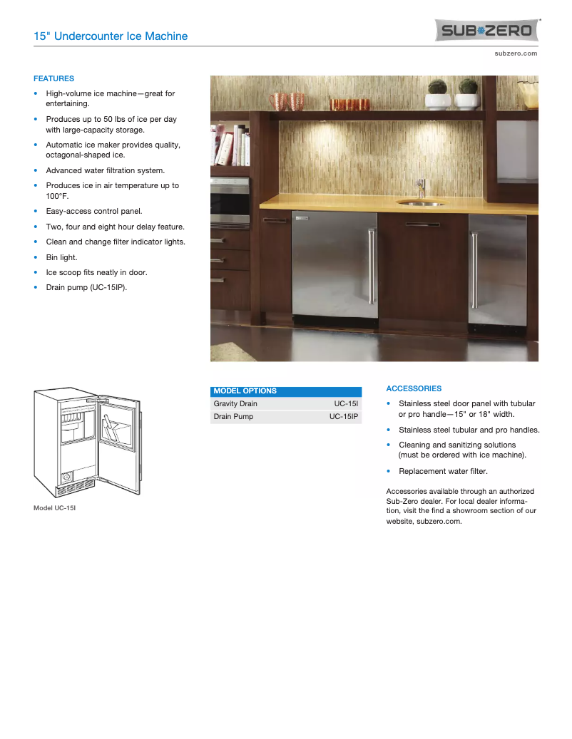 Imagen de la primera página del manual del dispositivo UC-15I