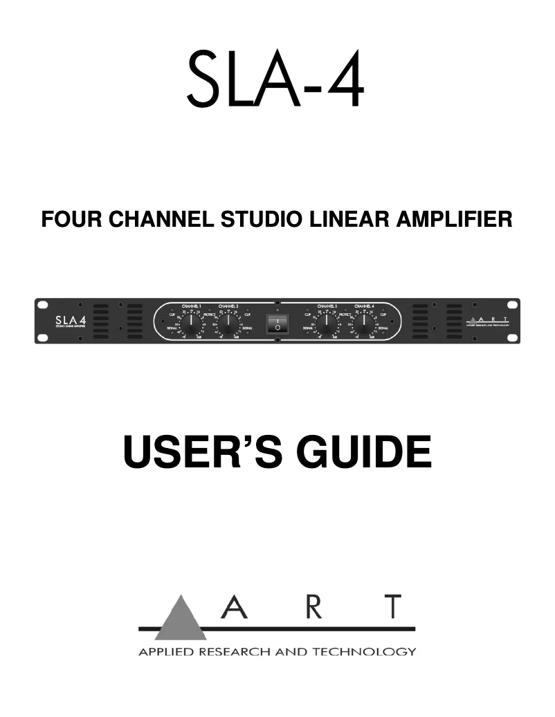 Imagen de la primera página del manual del dispositivo SLA-4